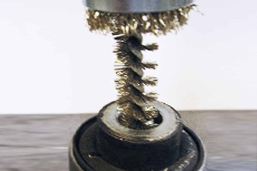 Rubber-metal parts cleaning