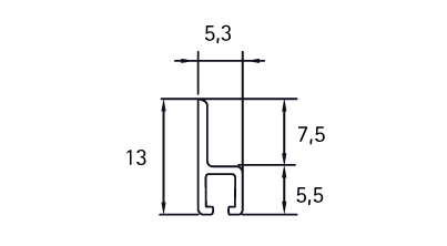 ALUM. PROFILE N. 2,5