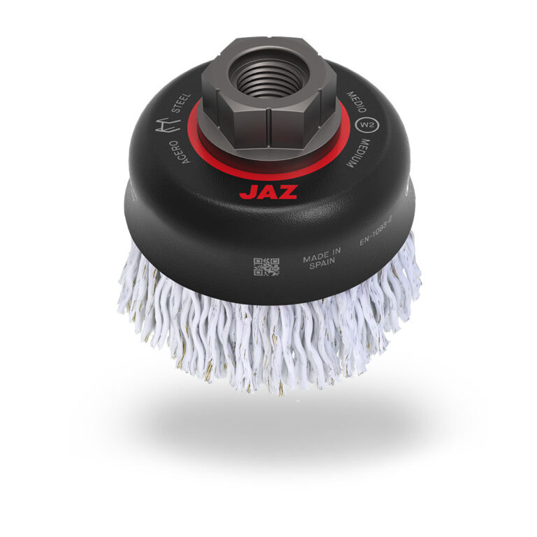 High speed line brushes with laminated wire for surface treatment Jaz