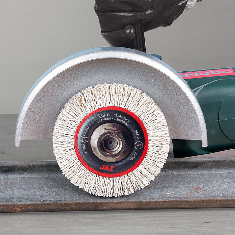 High speed line brushes with laminated wire for surface treatment Jaz